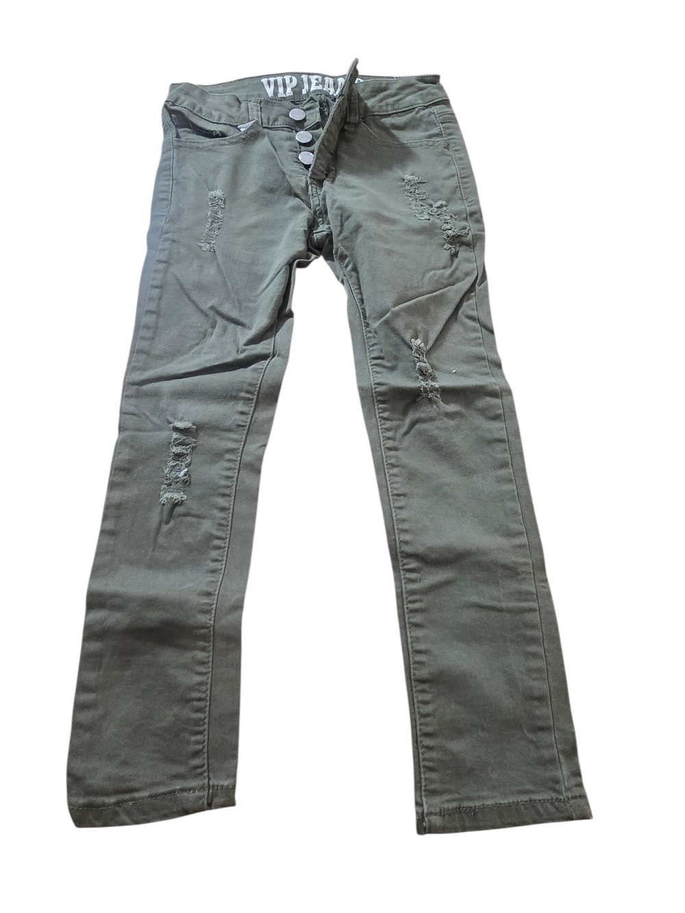 VIP Olive Green Distressed Kids‎ Jeans